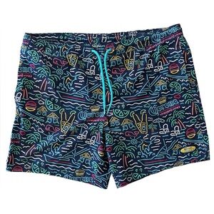 Vineyard Vines x Corona Swim Trunks Neon Print Men’s Large 7” Inseam shorts